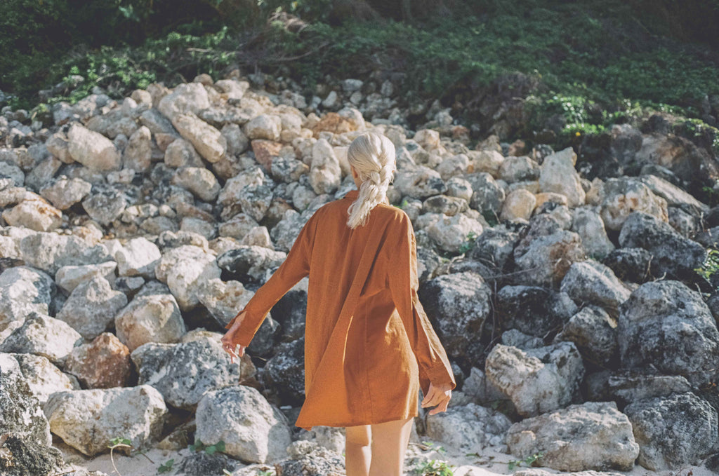 Sardinia Dress - Rust
