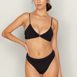 Rica Bottom - Eco Black Rib
