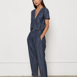 Pansy Top - Chambray