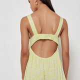 Jenny Jumpsuit - Lime Wildflower