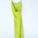 Diana Dress - Citron - Silk