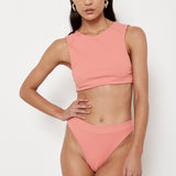 Lola Top - Hibiscus Rib
