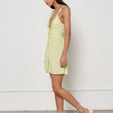 Lilah Dress - Lime Wildflower