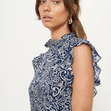 Makaha Dress - Indigo Batik