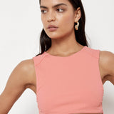 Lola Top - Hibiscus Rib