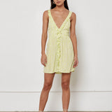 Lilah Dress - Lime Wildflower