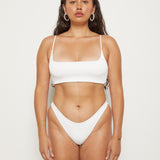 Alice Top - Eco White Rib