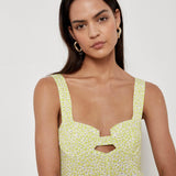 Jenny Jumpsuit - Lime Wildflower