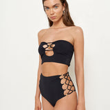 Satine Bottom - Eco Black Rib