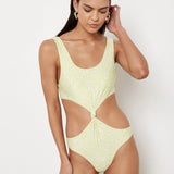 Tulum One Piece - Lime Wildflower - Eco