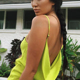 Diana Dress - Citron - Silk