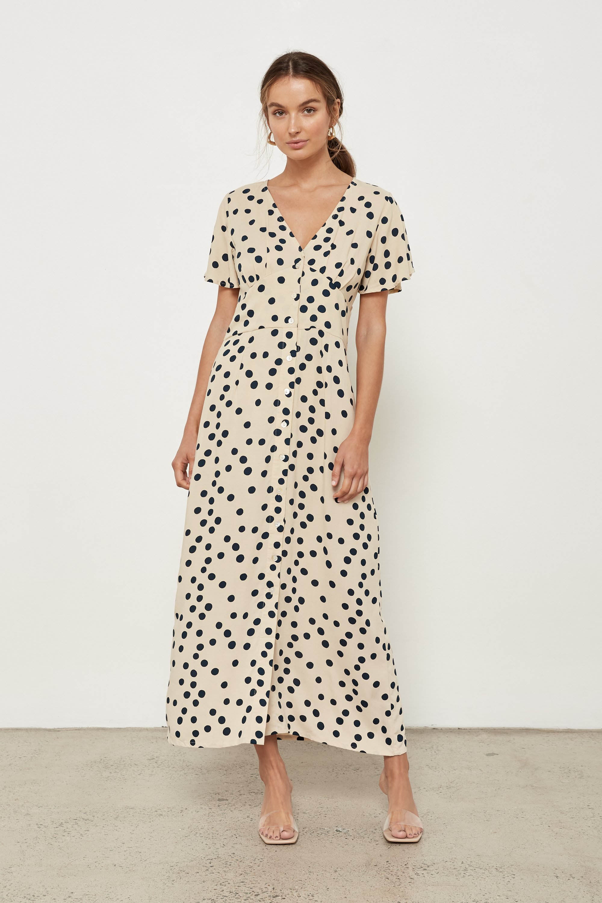 fontana midi dress VIOLANTE NESSI Fontana gathered cady midi dress