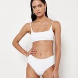 Alice Top - Eco White Rib