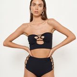 Satine Bottom - Eco Black Rib