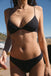 Mira Top - Black Eco Rib