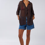Nola Top - Earth Brown