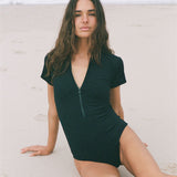 Pierce One Piece - Black Eco Rib