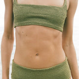 Alice Top - Olive Stone Eco Rib