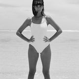 Evie One Piece - Ivory Eco Rib