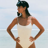 Evie One Piece - Ivory Eco Rib