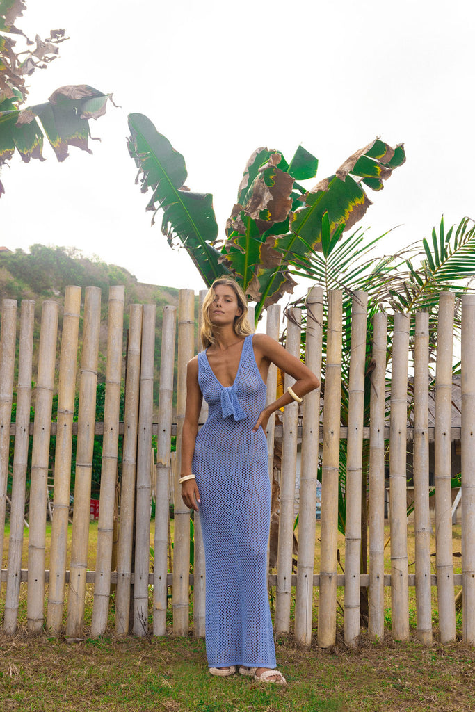 Selina Dress - Sky Knit