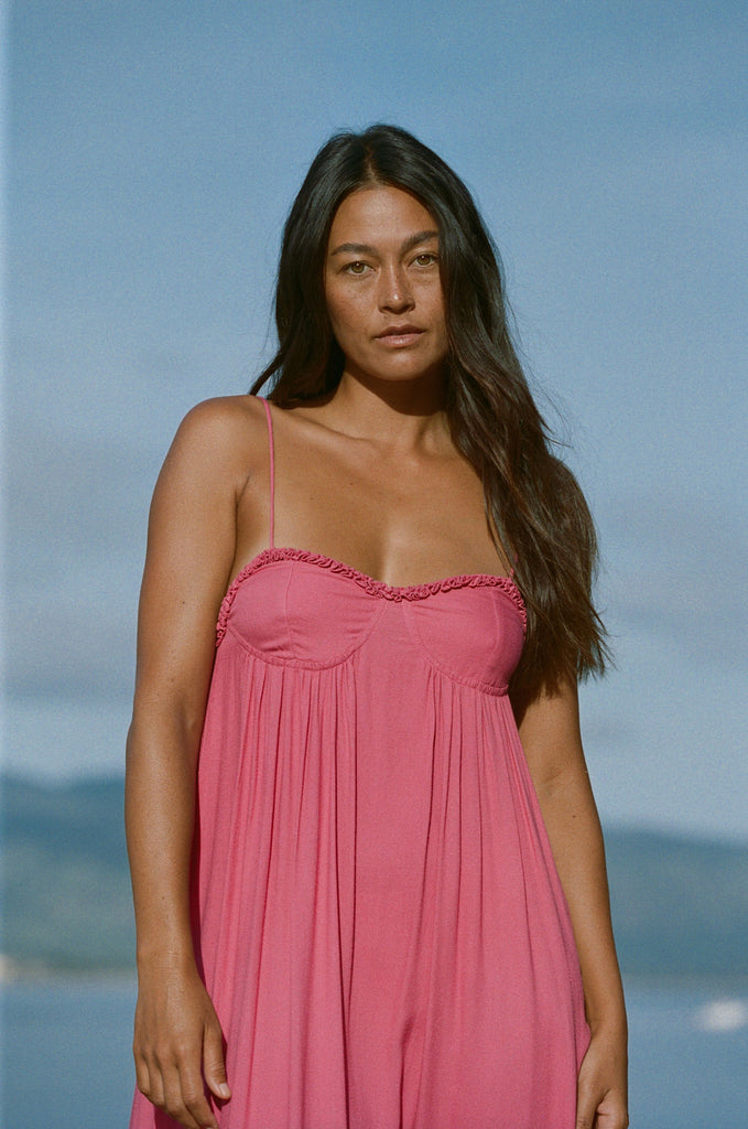 Makaha Dress - Anthirium