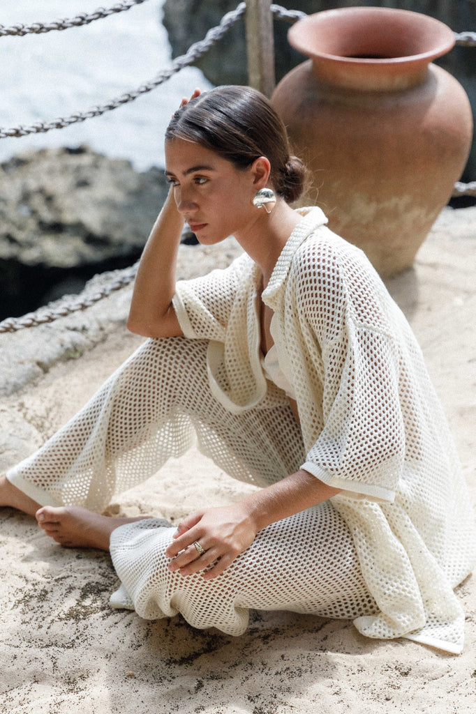 Sofia Pants - Ivory Knit