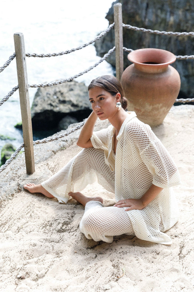 Sofia Pants - Ivory Knit