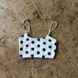 Carolina Top - Black Polka