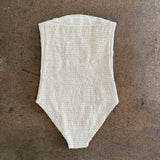Costa One Piece - Ivory Eco Rib