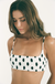 Alice Top - Black Polka