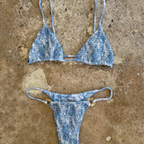 Quattro Bottom - Denim Flora