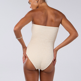 Costa One Piece - Ivory Eco Rib