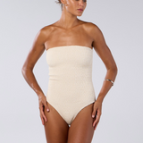 Costa One Piece - Ivory Eco Rib