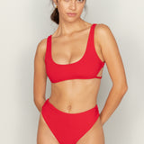 Mary Top - Cherry Eco Rib