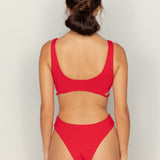 Mary Top - Cherry Eco Rib
