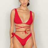 Iris Bottom - Cherry Eco Rib
