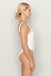 Corinne One Piece - White Eco Rib