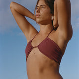 Santorini Top - Dahlia Eco Rib