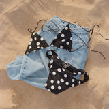 Amalfi Bottom - Noir Polka