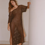 Perla Dress - Earth Brown