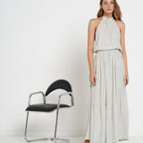 Pacifica Dress - Silver - Silk