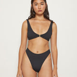Talia Top - Eco Black Rib