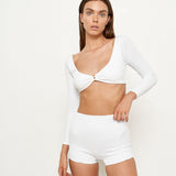 Momo Top - Eco White Rib
