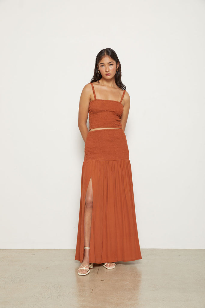 Folk Skirt - Bronze