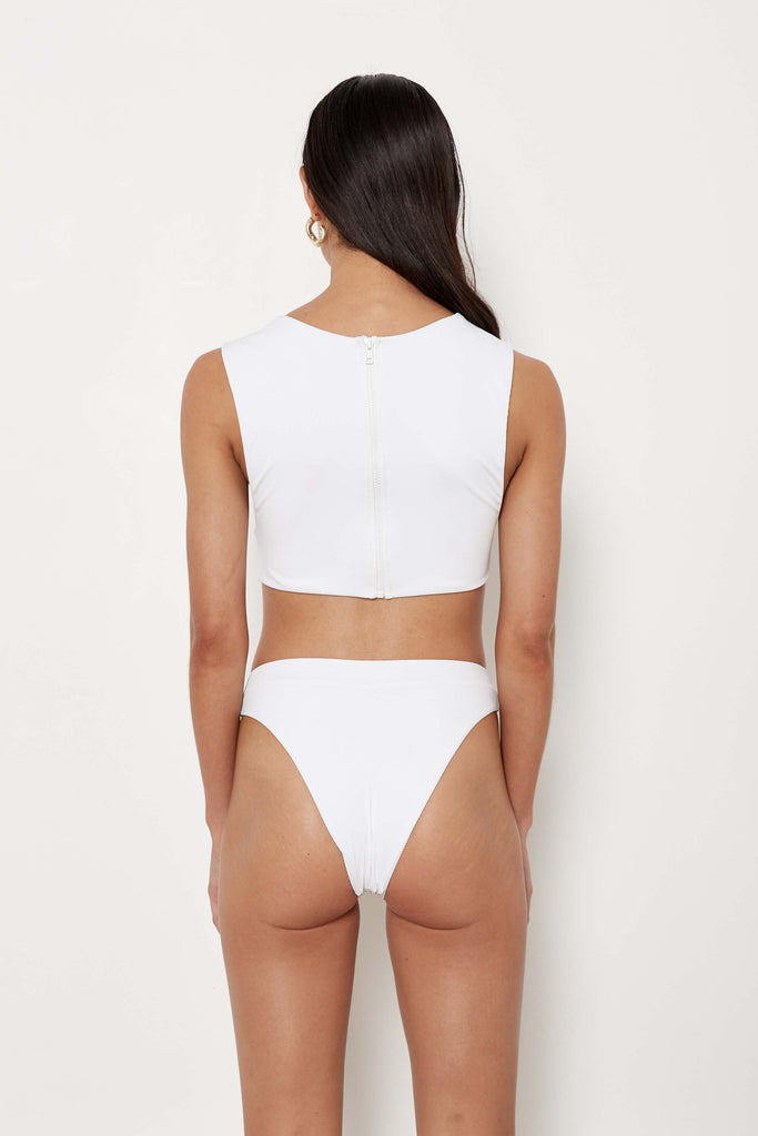 Lola Top - Eco White Rib