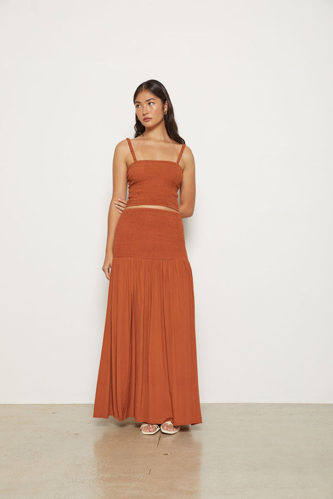 Folk Skirt - Bronze