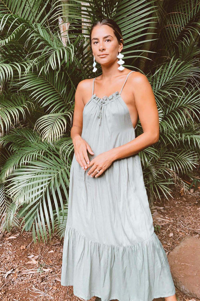 Crescent Dress - Olive