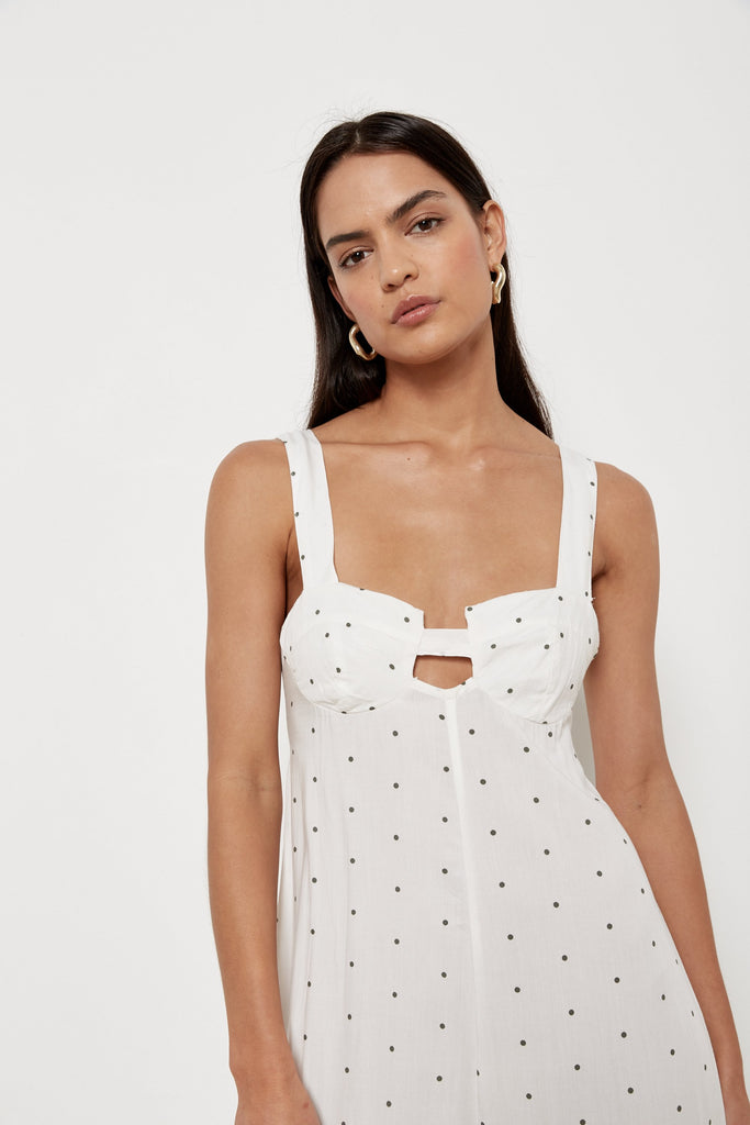 Jenny Jumpsuit - Moss Baby Dot