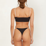 Mika Bottom - Eco Black Rib